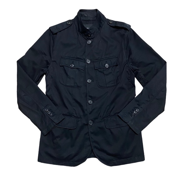 Club Monaco Cotton Twill Military Shirt Jacket - Picture 1 of 5